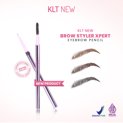 KLT New Brow Styler Xpert Eyebrow Pencil Alis Ash Brown - masukkeranjang.com
