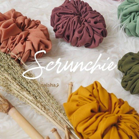 Naisha Hijrah   Ikat Rambut Scrunchie - Produk perawatan kaki dan tangan