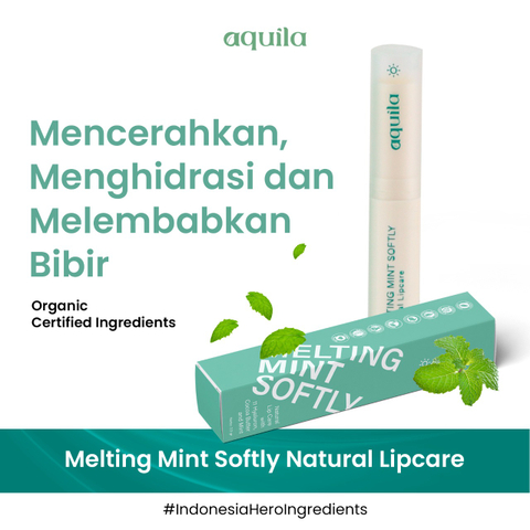 Aquila lip care melting mint softly natural - masukkeranjang.com