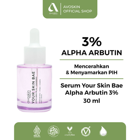 Avoskin official ysb serum alpha arbutin 3 25 2b grapeseed - masukkeranjang.com