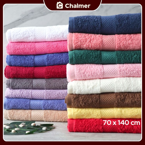 Chalmer handuk mandi chalmer 70 x 140 cm handuk mandi dewasa ukuran besar - masukkeranjang.com