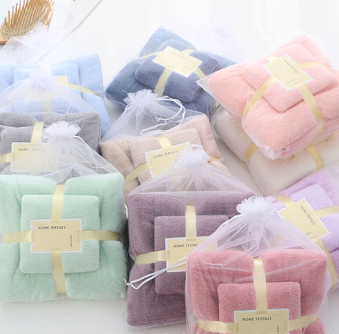 Fafa store 20 handuk mandi dewasa tebal polos 70x140 bonus handuk kecil 35x75 di - masukkeranjang.com