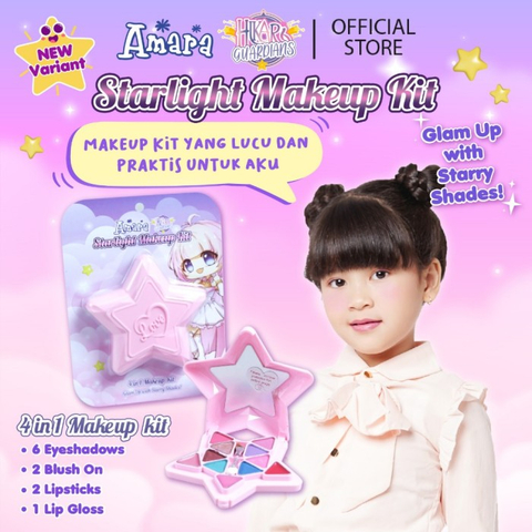 Purbasari amara mini starlight makeup kit pink - masukkeranjang.com