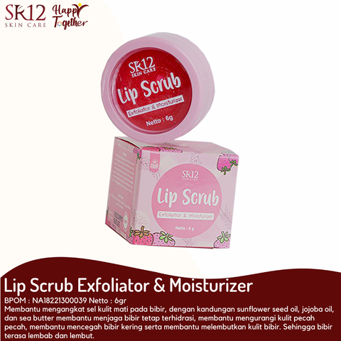 Sr12 lip scrub exfoliator 26 moisturizer 2f scrub bibir 2f melembabkan bibir 2f mencerahkan bibir - masukkeranjang.com
