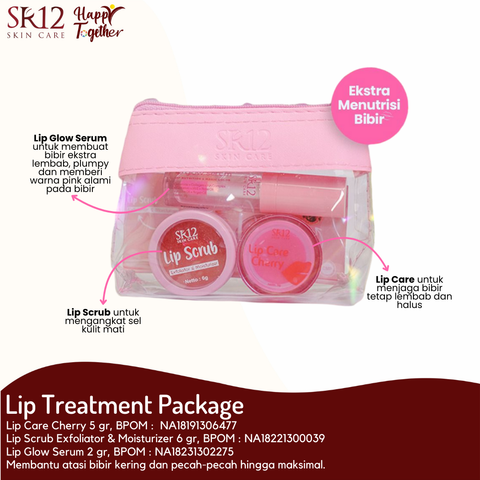 Sr12 lip treatment package lip scrub lip care lip glow serum merawat bibir sehat - masukkeranjang.com