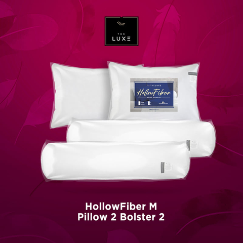 The luxe hollow fiber m pilow bolster compact - masukkeranjang.com