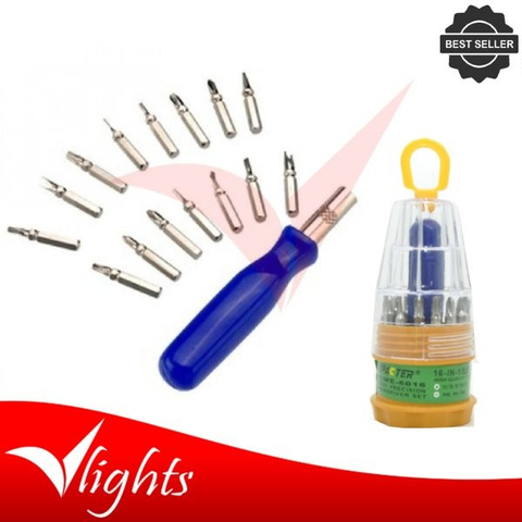 V lights obeng multifungsi 16 in 1 dan obeng handphone - masukkeranjang.com