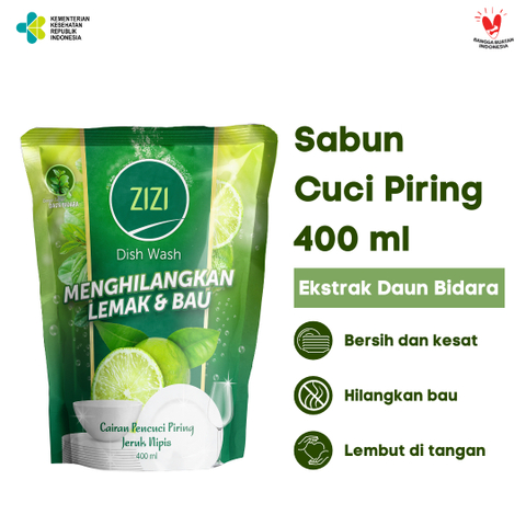 Zizi dish wash sabun cuci piring 400 ml - masukkeranjang.com